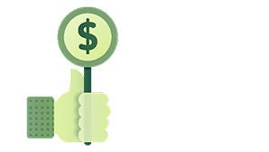 No minimum fee icon.